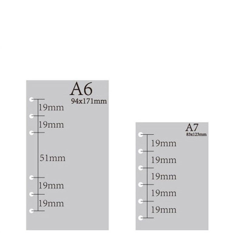 Binder Refills A5 A6 A7 B5 A4 60 Sheets Pack Journal Loose Etsy