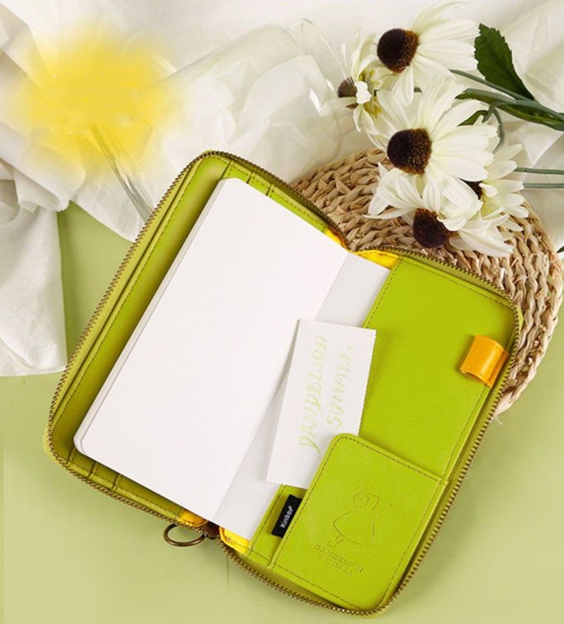 Dandelion Hobo Weeks Zipper Planner Refill Notebook / Journal Etsy