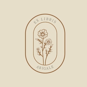 Vintage Floral Library Stamp Ex Libris From The Library of Book Stamp Book Belongs to Personalized Library Stamp Custom Library Stamp