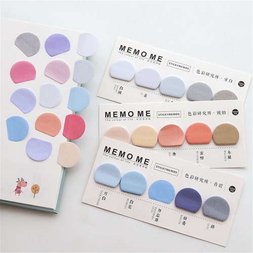 Rainbow Planner Sticky Notes Memo Pad Bookmark Page Marker Etsy