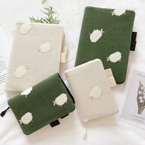 Sheep hobonichi journal planner cover A5 a6 2023 embroidery notebook cover CC314