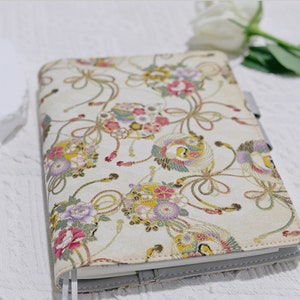 Hobonichi A5 cover Planner Journal 2024 book Cover Refillable Midori Notebook Cousin Personalized gifts CC532