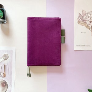 Purple Hobonichi A5 A6 cover 5 years Planner Journal 2024  book Cover Refillable Midori Notebook Cousin CC543