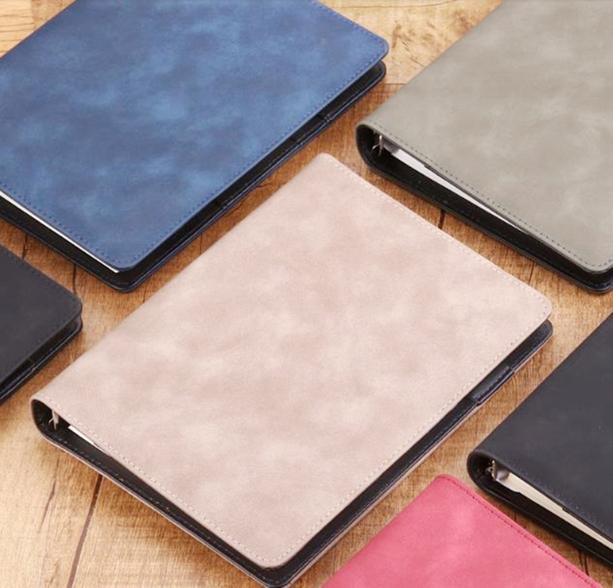 Vintage Vegan Leather Binder Rings Cover Planner Journal Etsy UK