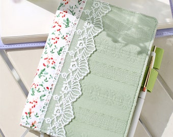 2021 Fabric Planner Cover Notebook Journal  Agenda pen loop cousin cover Hobonichi and Midori (A5/A6) C372