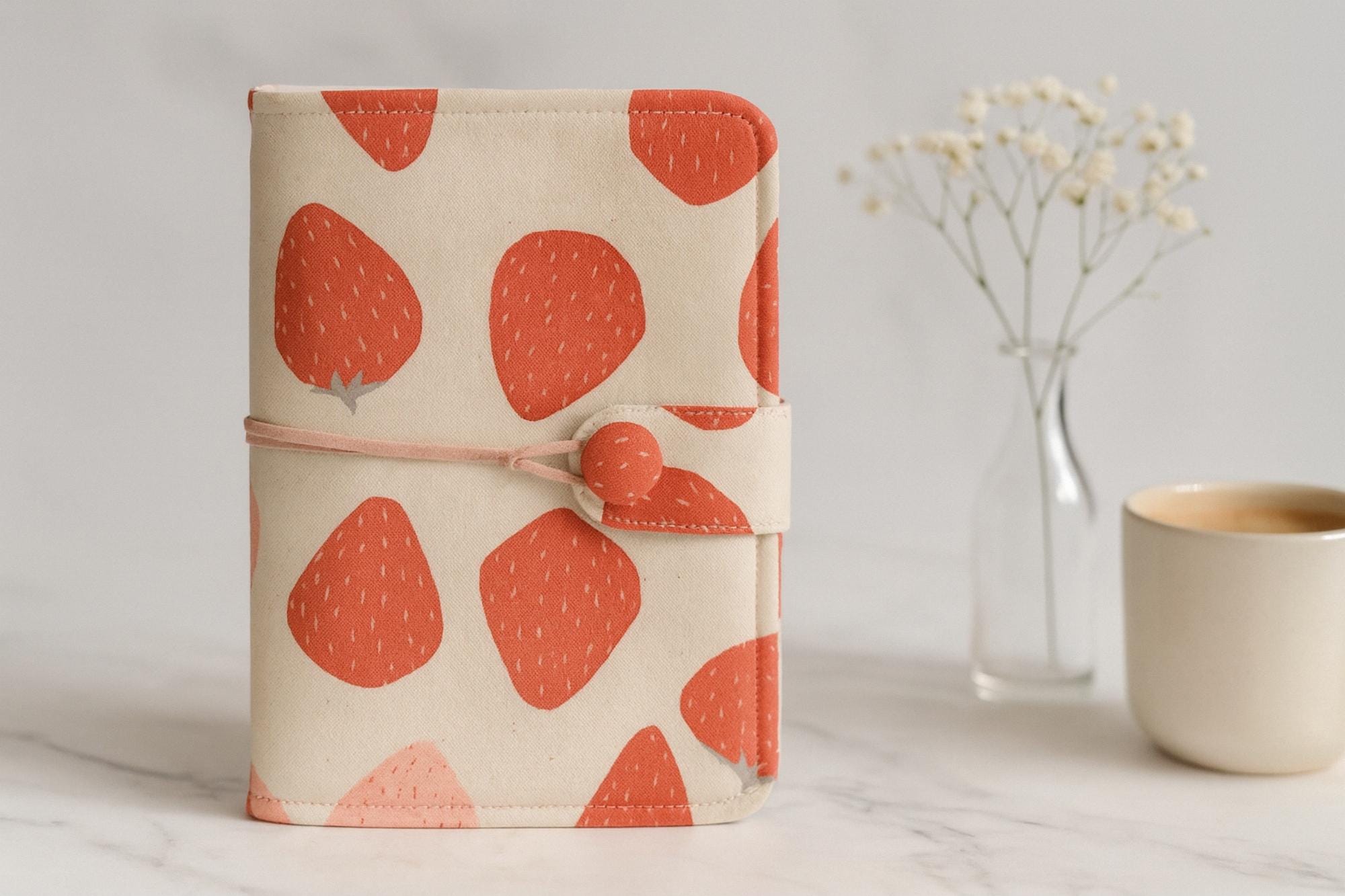 Straps Binder Rings  A5 A6 Journal Cloth Cover Planner Agenda Refillable Inserts Budget Binder Cash Envelopes CC262