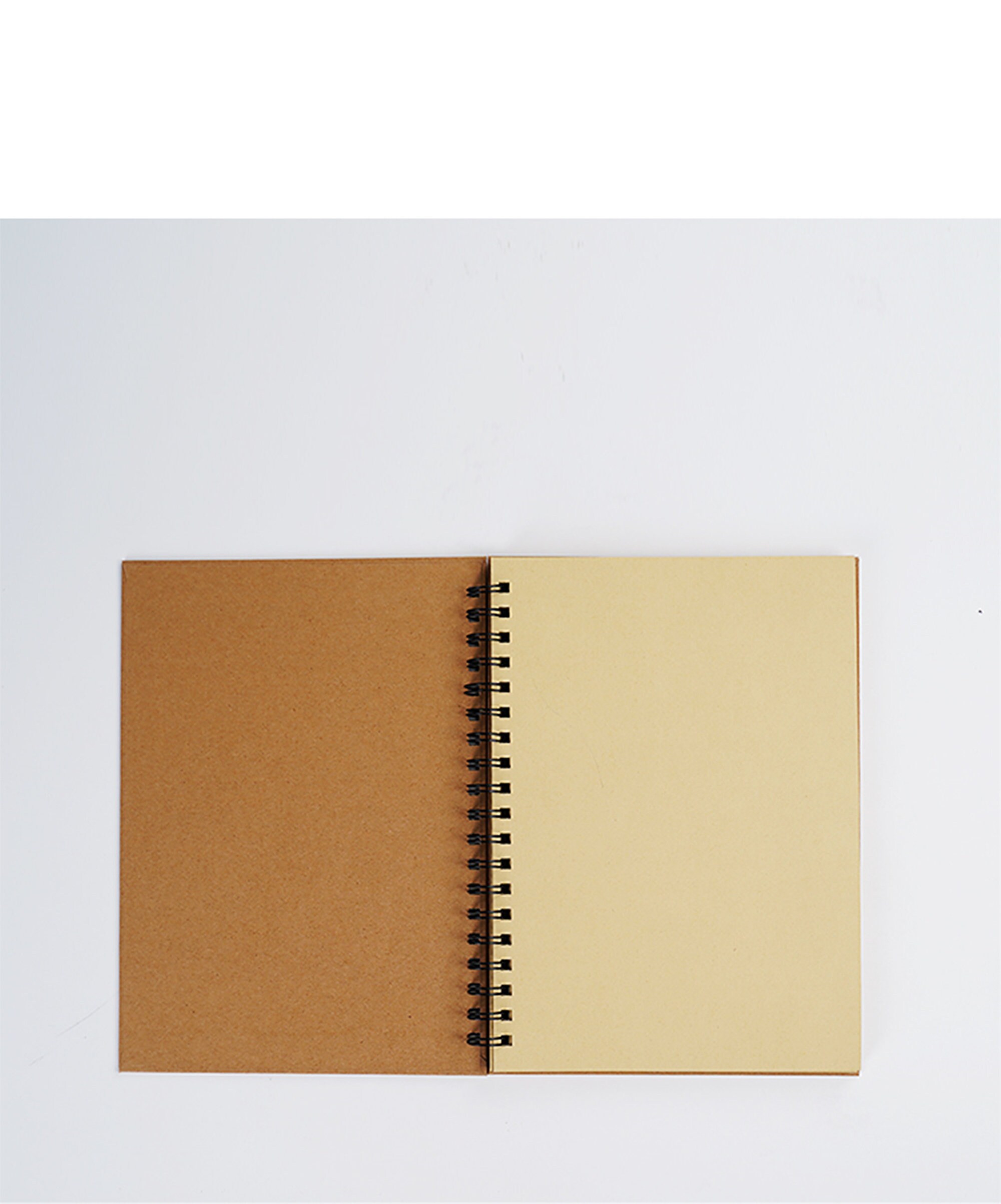 Spiral Notebook Kraft Brown Paper Blank Journal Scrapbook Etsy UK