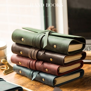 A5 A6 A7 Leather Journal Personalised Leather Notebook Rustic Leather Diary Travel Journal Sketchbook Vintage Journal Scrapbook CC410
