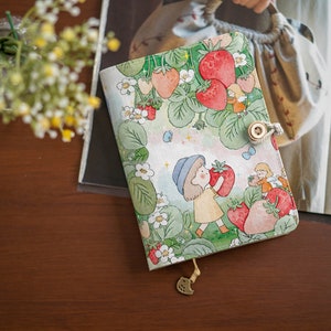 Süßes A6 A5 Journal Stoff Handmade Portable Notepad Floral Refilled Notizbuch Dairy Book Geschenk für sie B528