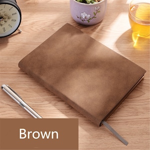 Vintage Vegan Leather Journal A6 A5 B5 B4 notebook personalized gifts Brown