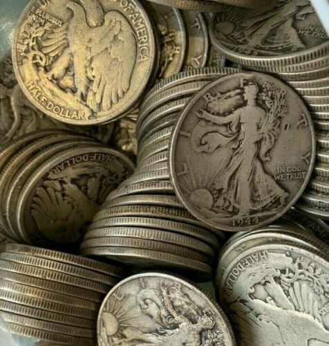 Walking Liberty Half Dollars , 90% Silver Coin Lot , Circulated, Choose How Many