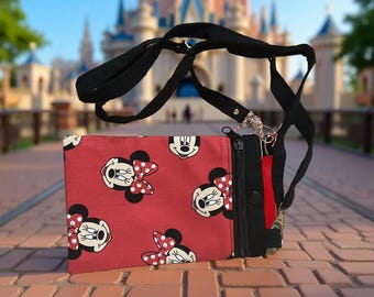Minnie Mouse Phone Bag, Handmade Travel Purse