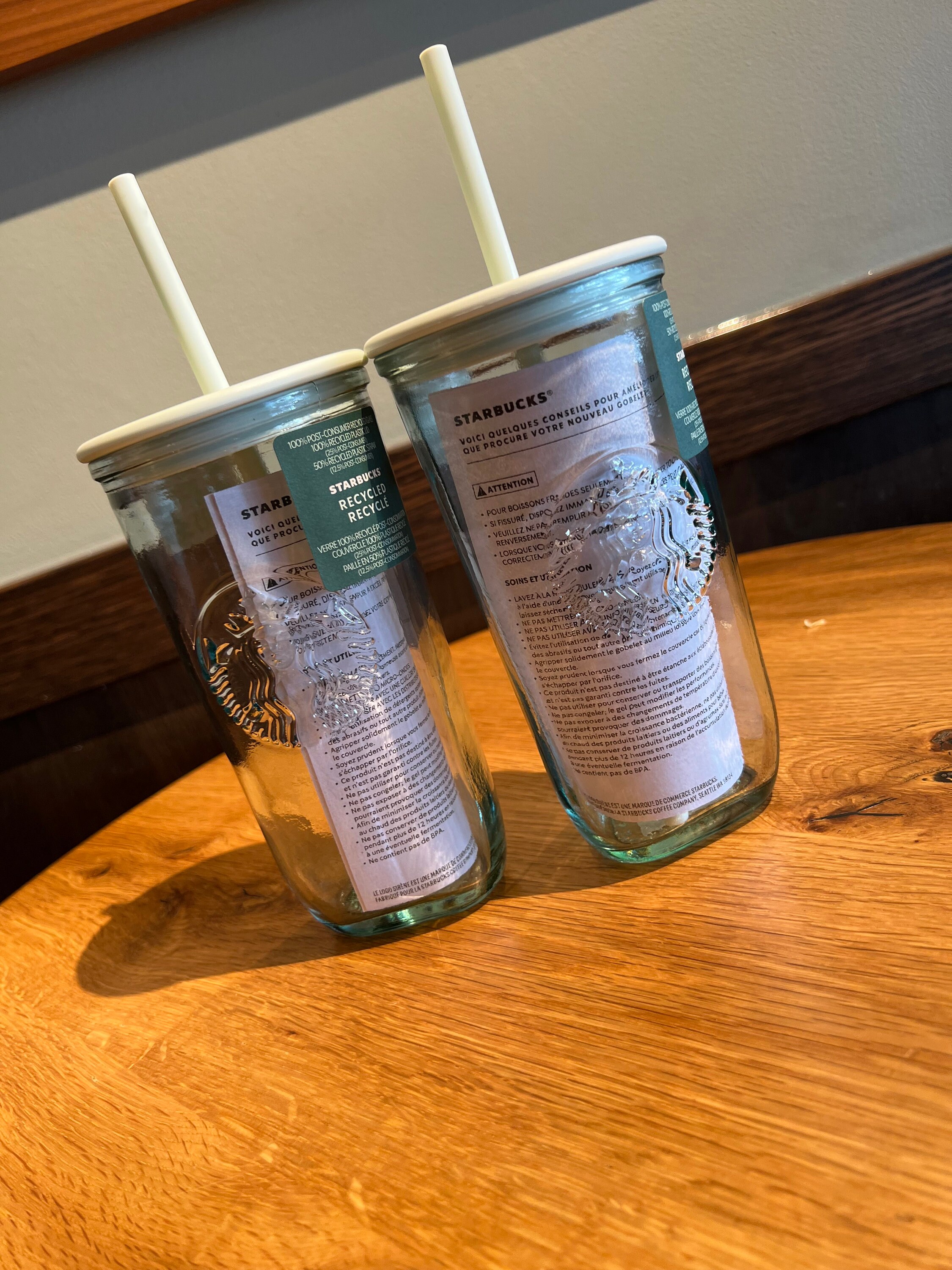 Starbucks, Other, Starbucks Recycled Glass Green Tumbler