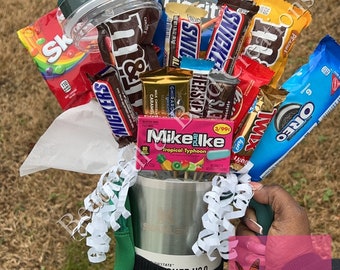 Stanley Cup Tumbler Candy Bouquet Valentinstag Geburtstagsgeschenk