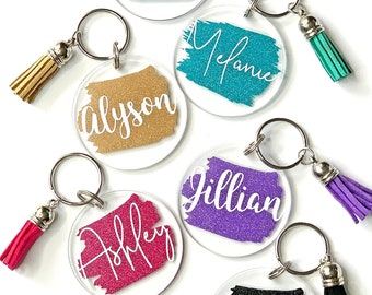 ACRYLIC KEYCHAIN TUTORIAL CRICUT WITH VINYL (NOT PAINTED)