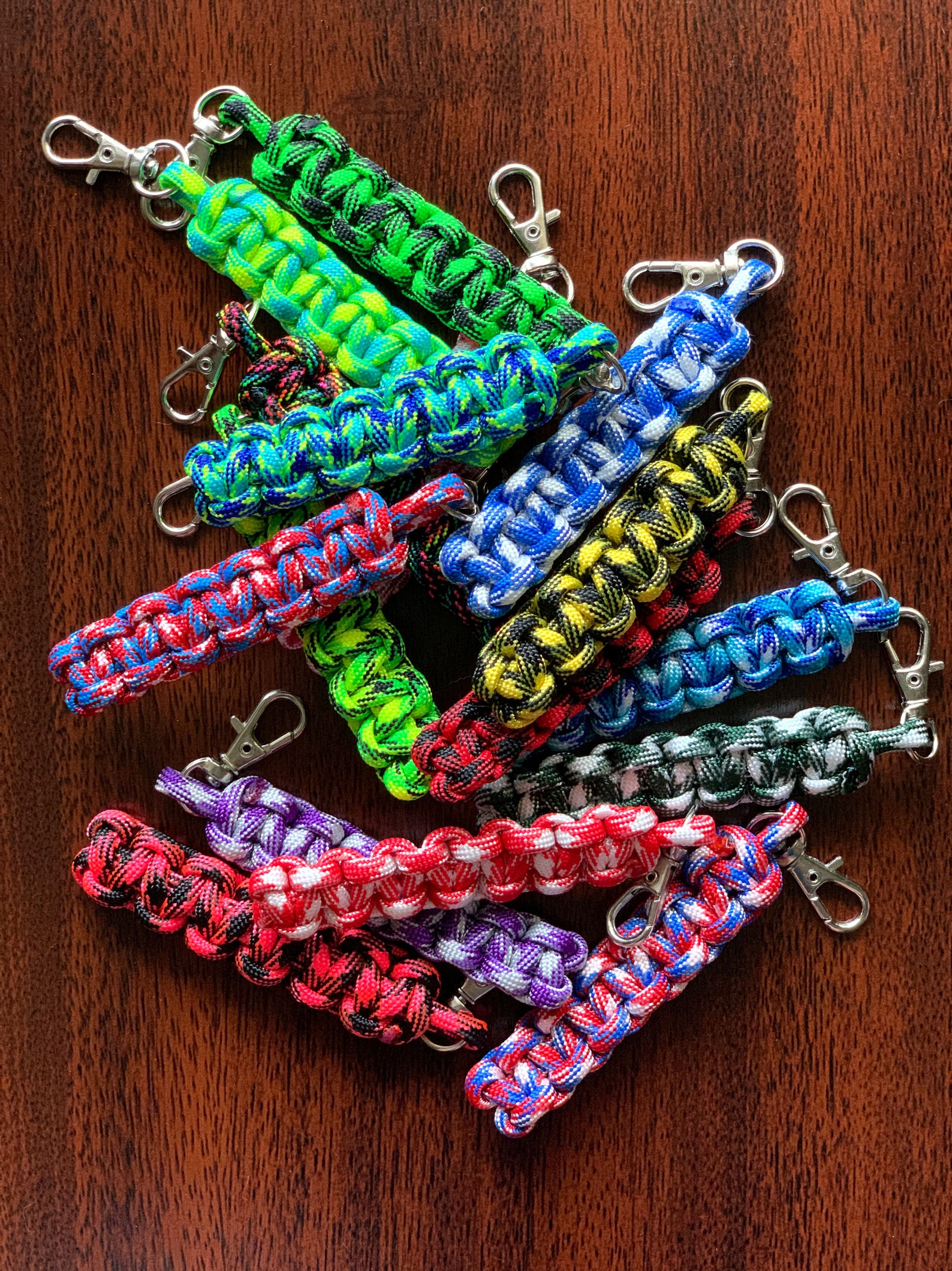 Paracord Keychain Paracord Key Fob Zipper Pull Handmade Key Etsy