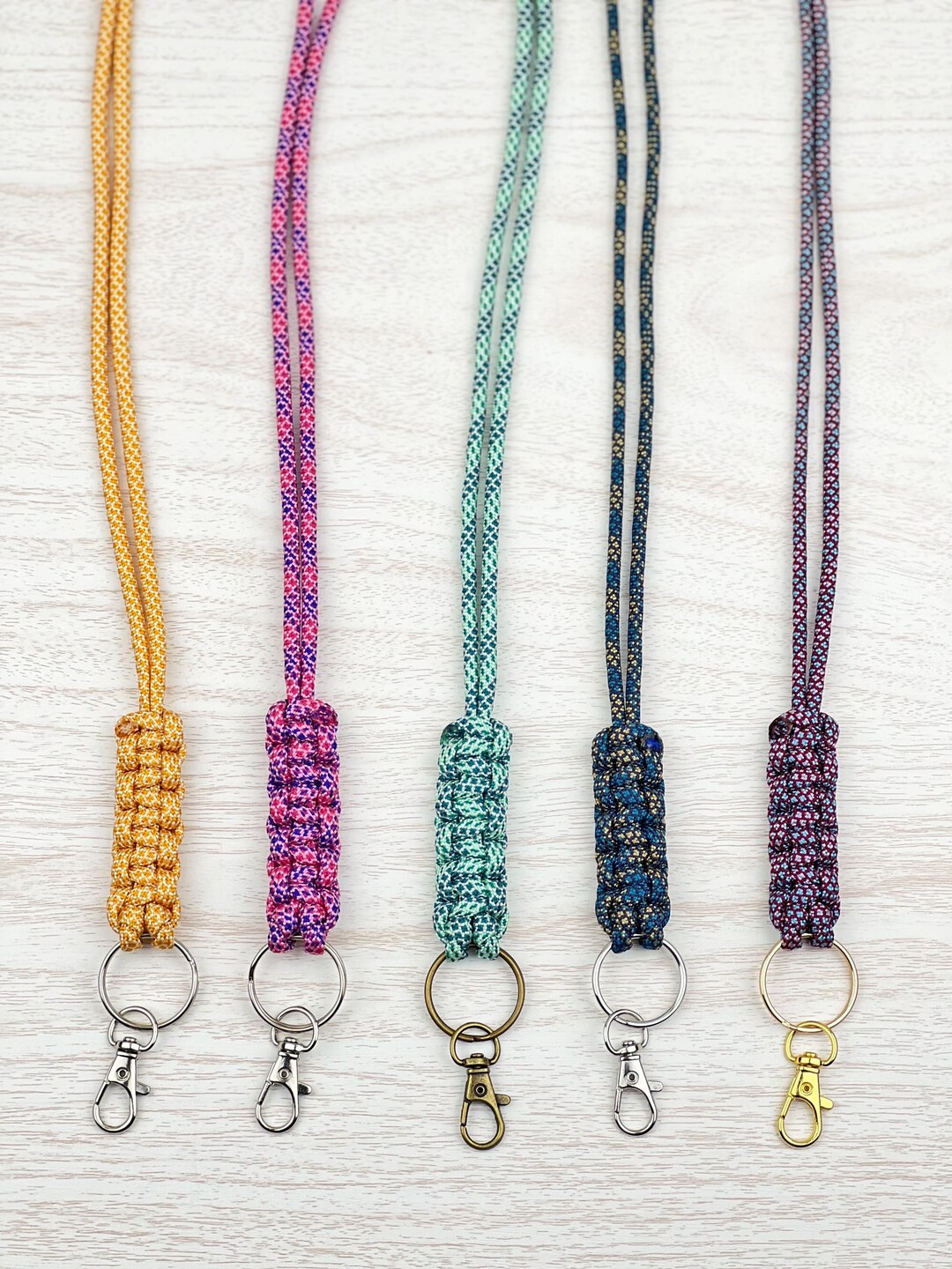 Paracord Lanyard for Keys Custom Diamond Pattern Lanyard Etsy