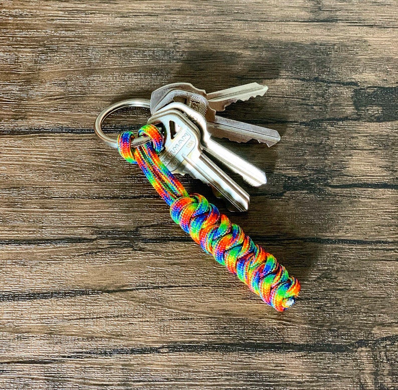 PARACORD KEY FOB Knife Lanyard Key Chain for Him Etsy
