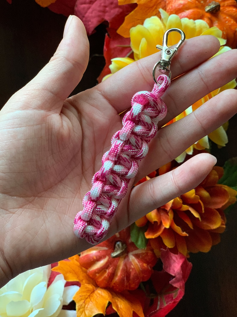 Paracord Keychain Paracord Key Fob Zipper Pull Handmade Key Etsy