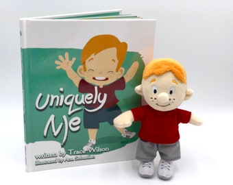 Pluszowa lalka Uniquely Me, pluszowa zabawka z symbolem niepełnosprawności, pluszowy miś dla osób z amputacją