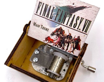 Final Fantasy 7: Main theme music box - Final Fantasy 7 Music box - FF7 - Final Fantasy 7 gift - Cloud Strife - Sephiroth - Gamer Gifts