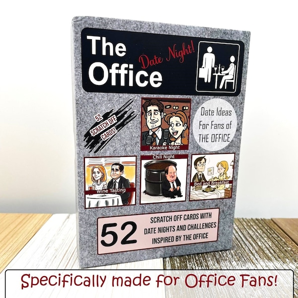 The Office Dating Game - Scratch off Dating Game - Couples Date Night - The Office Date Night - Anniversary gift - Jim Pam - Michael Scott