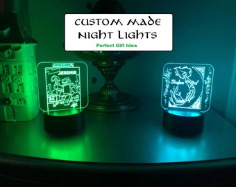 Fortnite Light Etsy - custom led night light desk light nursery room decor neon light butterfly light custom neon sign bed side light