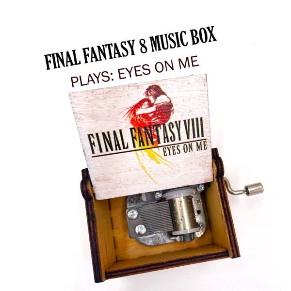 Final Fantasy 8: Eyes on me music box - Final Fantasy 8 Music box - FF8 - Final Fantasy 8 gift - Squall - Rinoa - gamer gifts - game music