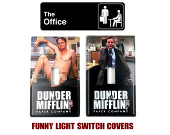 The Office Light Switch Cover - The Office gag gift - Dunder Mifflin - The Office gifts - Dwight Schrute -  Michael Scott Flasher - Funny