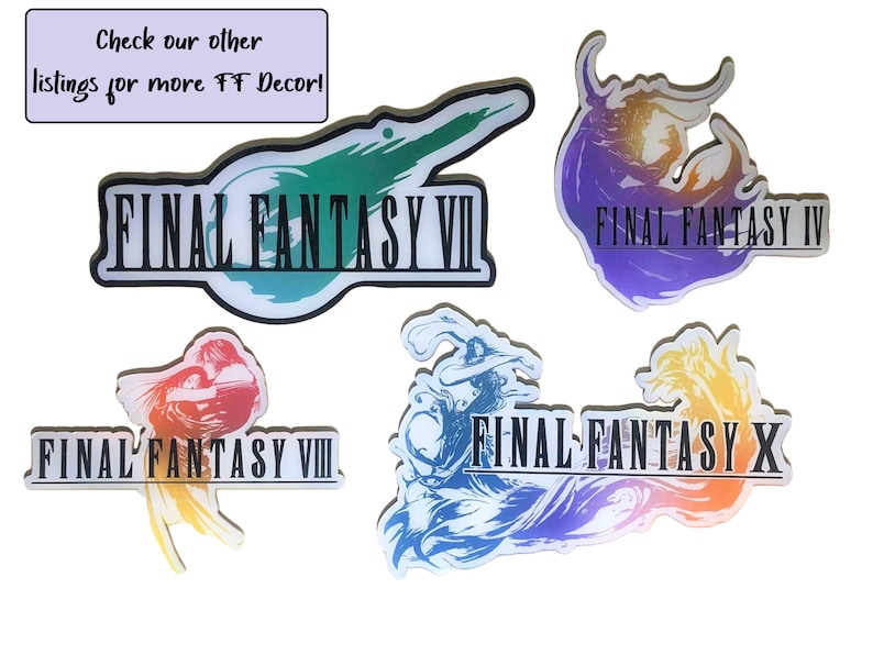 Final Fantasy Menu Wall Decor Final Fantasy Battle Menu Etsy