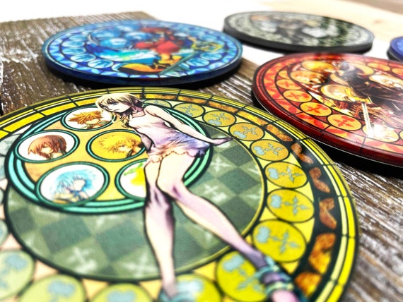 KINGDOM HEARTS III コースター Kingdom Hearts Acrylic Coasters: Gamer Gift, Sora, Roxas - Etsy