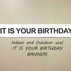 It IS YOUR BIRTHDAY Banner - The Office Banner - The Office Birthday Decor - Inside or Outside - The Office wall Decor - The Office Birthday