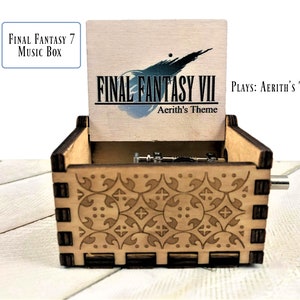 Final Fantasy 7: Aerith's theme music box - Final Fantasy 7 Music box - FF7 - Final Fantasy 7 gift - Aerith - Cloud Strife - Sephiroth