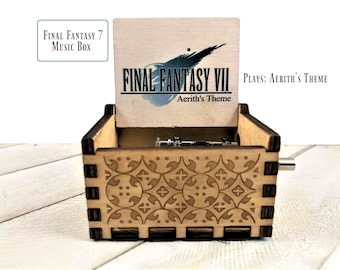 Final Fantasy 7: Aerith's theme music box - Final Fantasy 7 Music box - FF7 - Final Fantasy 7 gift - Aerith - Cloud Strife - Sephiroth