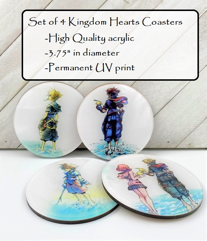 キングダム ハーツ アクリルコースター：ゲーマーギフトセット - Etsy 日本