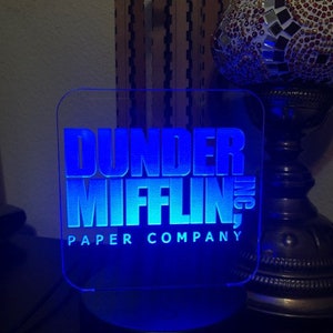 The Office LED  - Desk Light - The office gifts - Neon Light - The Office Gift - Neon Sign - LED Light - The Office Decor - Dunder Mifflin