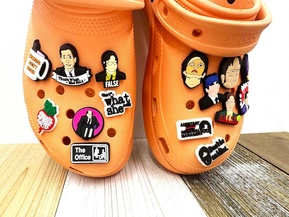 The Office Shoe Charms Dwight Schrute Michael Scott the Office Croc Charms the Office Jibbitz the Office Gifts Duner Mifflin Etsy New Zealand