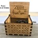 Legend of Zelda Song of Storms Music Box: Zelda Music Box - Song of Storms - Ocarina of Time - Legend of Zelda Gift - Zelda art - Triforce 