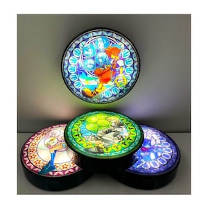 Kingdom Hearts Lights - Station of Awakening - Gamer Gifts - Night Lights - Kingdom Hearts merch - Roxas - Sora - Puck Lights - light up LED