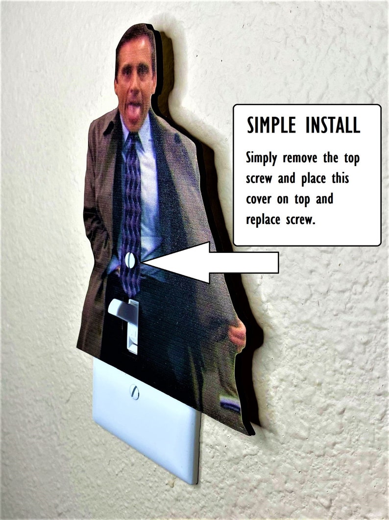 The Office Light Switch Cover the Office Gag Gift Michael Etsy