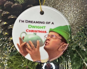 The Office Ornaments - The Office Christmas tree ornaments - Ceramic Christmas - Michael Scott - The Office Christmas Ornaments - decor