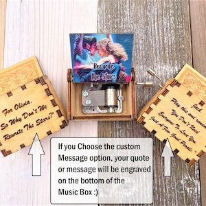 Rewrite the Stars Music Box - The Greatest Showman - Greatest Showman gifts - Musical - Hugh Jackman - Custom Music Box - Zendaya - Efron