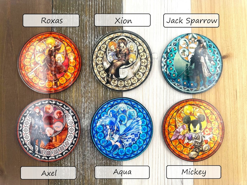 Choose your own Kingdom Hearts Coaster set with 24 choices of original and custom made Stations of Awakening.