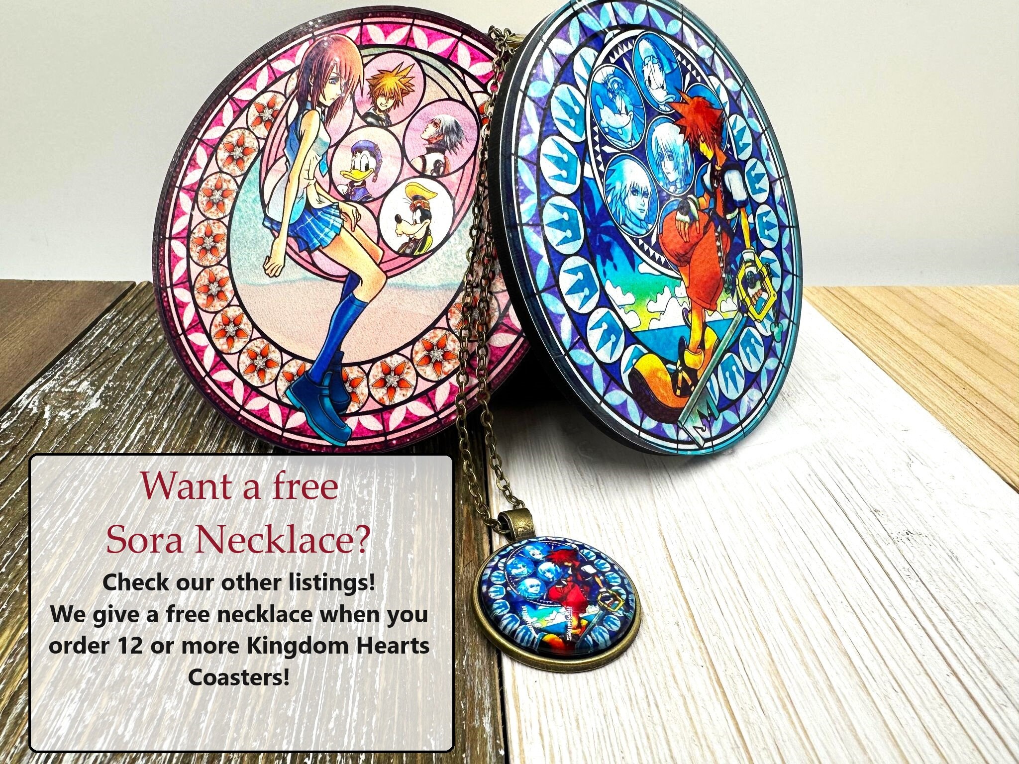 Sora Station of Awakening Necklace: Kingdom Hearts Bronze Alloy