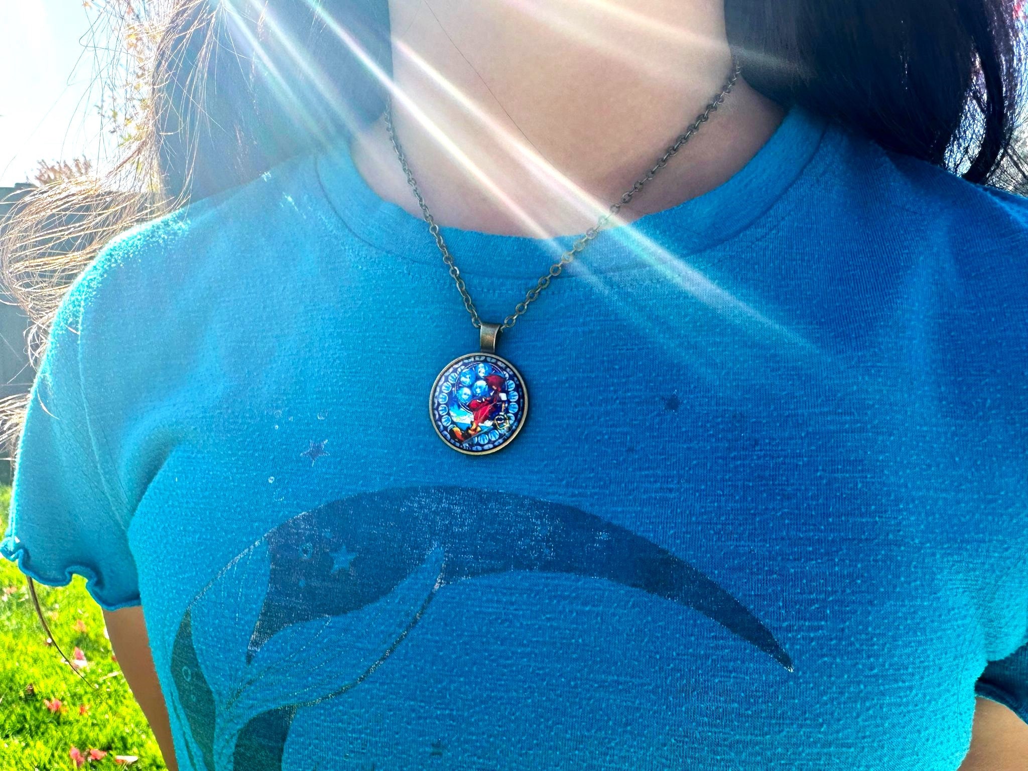 Sora Station of Awakening Necklace: Kingdom Hearts Bronze Alloy