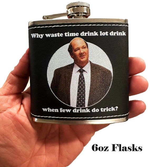 The Office Hip Flask Kevin Malone the Office Flask the Office Gifts Michael  Scott Personalized Gift Gifts for Dad Custom Flask 