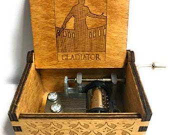 Gladiator movie theme music box: Now we are Free unique gifts present Personalized custom message engraved