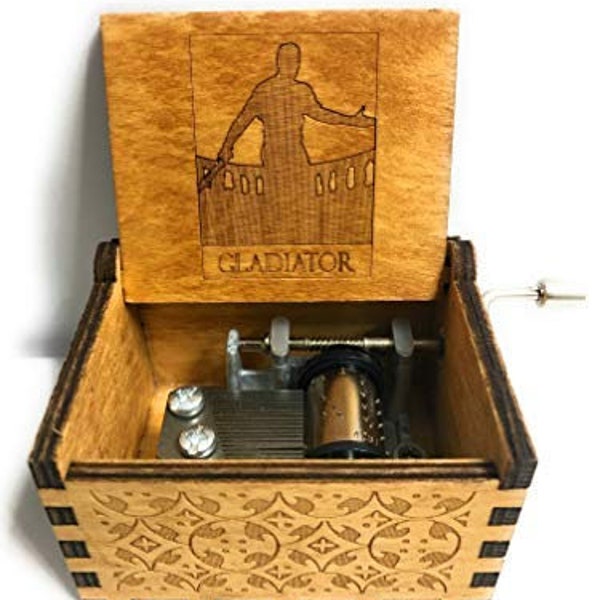 Gladiator movie theme music box: Now we are Free unique gifts present Personalized custom message engraved