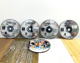 Final Fantasy IX Acrylic Coasters: Game Disc Design, Gamer Gift