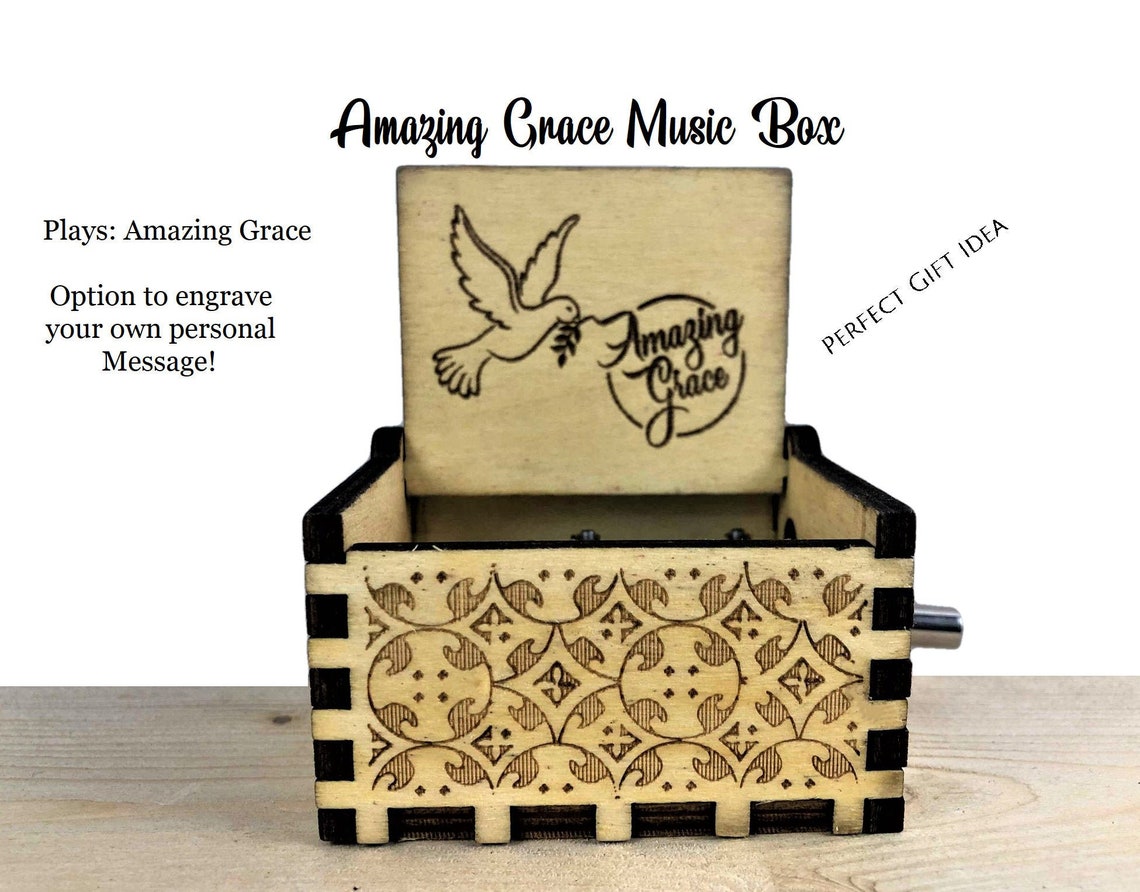 Amazing Grace Music Box Christian Gifts Church gift Etsy